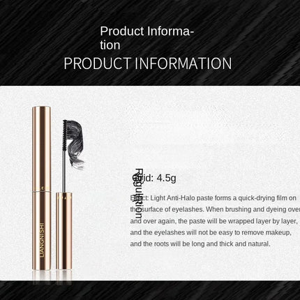 Silk Fiber Matte Mascara Makeup Ultra-Fine Brush Lengthens Eyelashes Waterproof Fast Dry Brown Black Curling Mascara Comestic