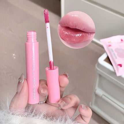 MAGIC CASA Five-Piece Pearl Shimmer Lip Gloss Set Plumping Lip Contour Collection Moisturizing Long-Lasting Lip Color Set