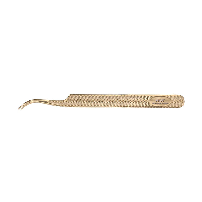 VETUS Anti-slip Eyelash Extension Tweezers Stainless Steel Fiber Tip Lashes Precision Tweezer for Makeup Tools
