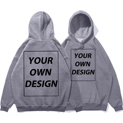 Customized DIY Print Men Woman Autumn Winter Hoodies Casual Classic Pullovers Simple Comfy Streetwear Soft Warm Sports Clothing