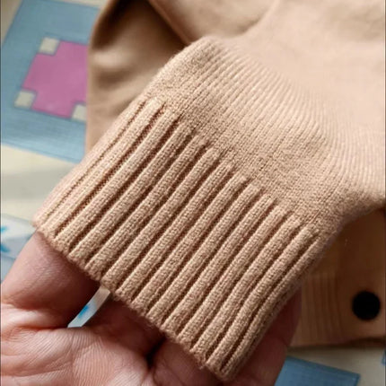 2023 Spring Autumn Girls Jumpers Love Khaki Toddler Boys Tops Sweater Cardigan Children's Sweater Children Clothing Baby-clothes