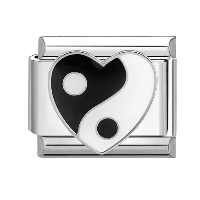 New Fashion Black Heart Cat Moon Piano Camera Italian Charm Links Fit 9mm Stainless Steel Bracelet Making Diy Jewelry Wholesale