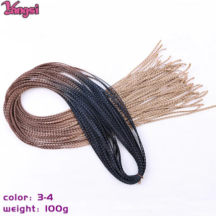 Full Star 30 Inch Synthetic Zizi Braids Thin Box Braids Hair Extensions Brown Pink Blue Red 613 Ombre Box Crochet Braiding Hair