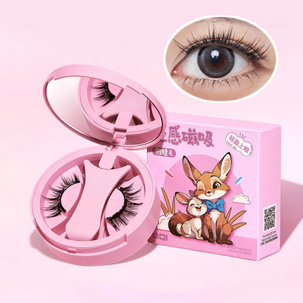 BQI light magnetic suction false eyelashes, light upper eyes, daily mirror, create perfect eye makeup, one clip wear, recycling