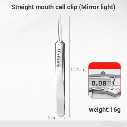 New 1/3 Pack Extra Fine No. 5 Cellular Acne Blackhead Tweezers - Facial Beauty Remove Acne Needle Tools for Skin Care Tools