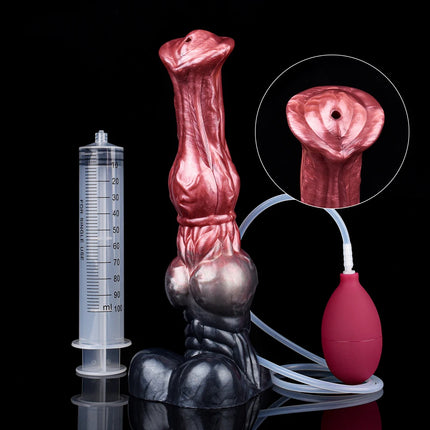 NNSX Huge Knot Squirting Horse Dildo Silicone Water Spray Anal Plug Anus Dilator Vagina Feamel Masturbator Penis for Woman