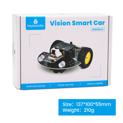 Keyestudio ESP32-CAM Vision Smart Robot Car Arduino-Compatible Legoeds Blocks AI Camera Robot Support STEM Coding Gift for Kids