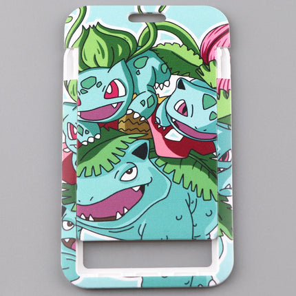 Anime Characters Card Holder Cute Gengar Lanyard Keychain ID Credit Bus Card Cover Hang Rope Lariat Lanyard Key Rings Fans Gifts