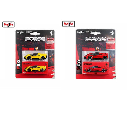 NEW IN STOCK Maisto 1:64 Ferrari F80 Miniature Diecast Alloy Car Model Toy Rubber Tires For Collectors Display Limited Edition