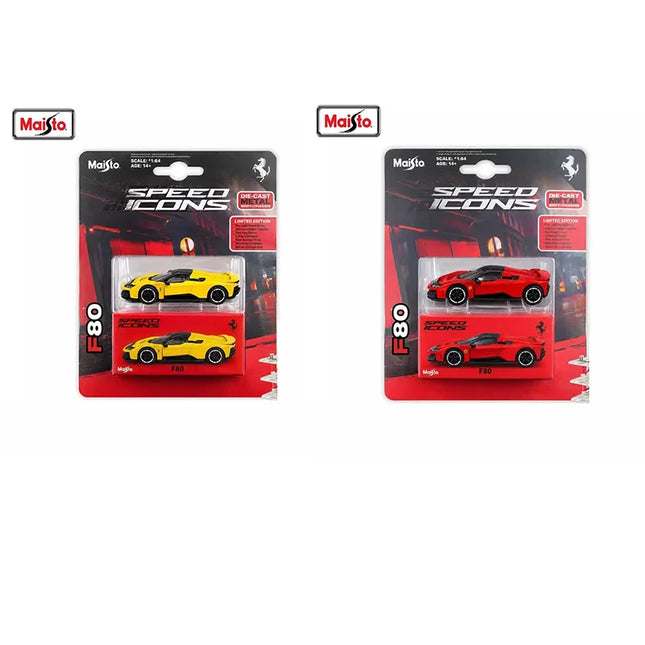 NEW IN STOCK Maisto 1:64 Ferrari F80 Miniature Diecast Alloy Car Model Toy Rubber Tires For Collectors Display Limited Edition