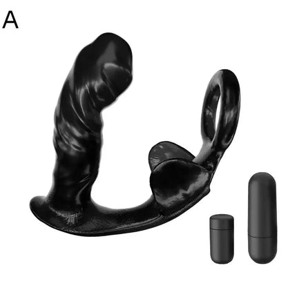 Male Prostate Massager Vibrator Anal Plug Dildo Multi Speed Sex Toy with Cock Ring Waterproof for Men Intimate Health