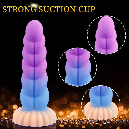 Silicone Soft Anal Toys Transparent Luminous Butt Plug 3 Size Adult Toys Tapon Anal Plug Braided Dilatador Anal Dildo Buttplug