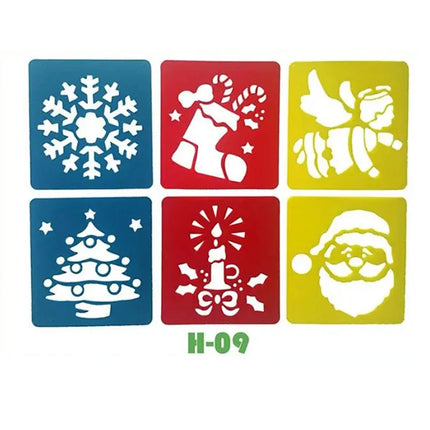 6PCS/Set Drawing Stencils for Kids Washable Reusable  Learning Themed Primary Shape Template for Kid Toddlers Preschool TMZ
