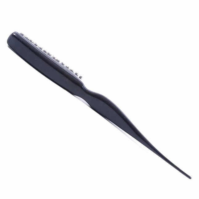 Professional Salon Black Comb Combing Brush Styling Tool Professional Plastic Hairdressing Comb, Especially for Real Hair Wigs
