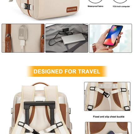 Buylor Travel Backpack Airplane Backpack 45x20x30 for Women/Men Easyjet Cabin Bags Laptop Backpack Casual Daypack for Weekender