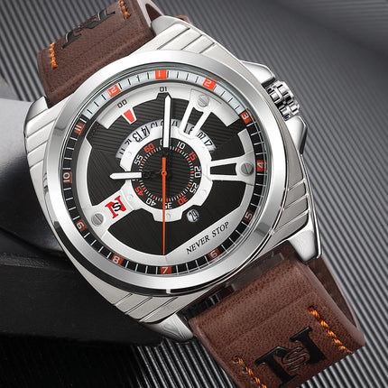 NS Men's Watch Business Casual Sporty Watch for Men and Women Quartz Watch Fashionable and Versatile with Date Display