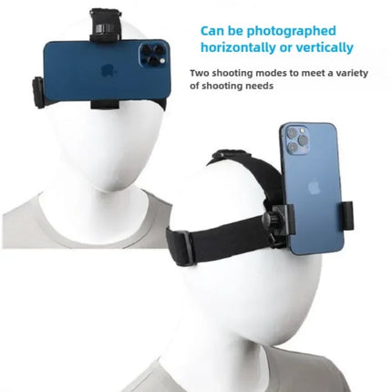 Head-Mounted Smartphone Holder First-Person View Video Outdoor Live Bracket For GoPro 10 9 8 7 6 5 4 DJI Action 2 For IPhone 13