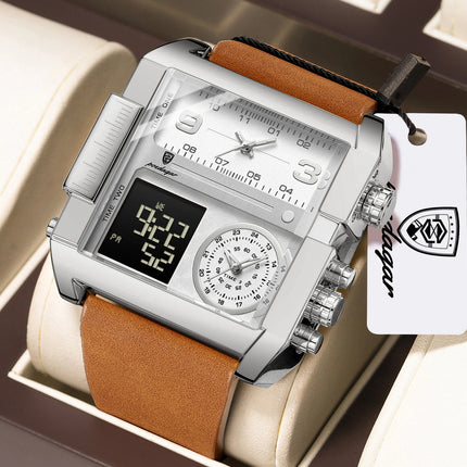 POEDAGAR Fashion Sports Digital Male Wristwatch Date Week Waterproof Luminous Casual Men Clock Electronic Men's Quartz Watches