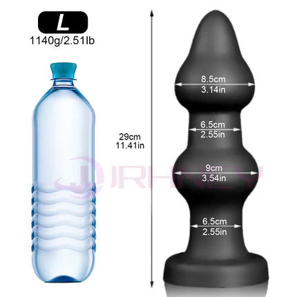 45-90mm Huge Anal Beads Soft Silicone BDSM Adult Sex Toys for Women Men Butt Plug with Suction Cup Anal Dildos Prostate Massage