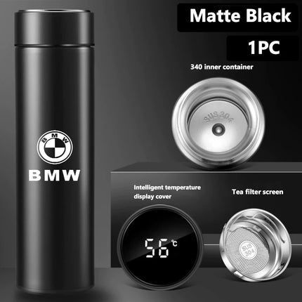 NEW Temperature Display Thermos Cup Stainless Steel Insulated Bottle For BMW Performance X1 M3 M6 F01 F02 E34 E36 E60 F10 F20