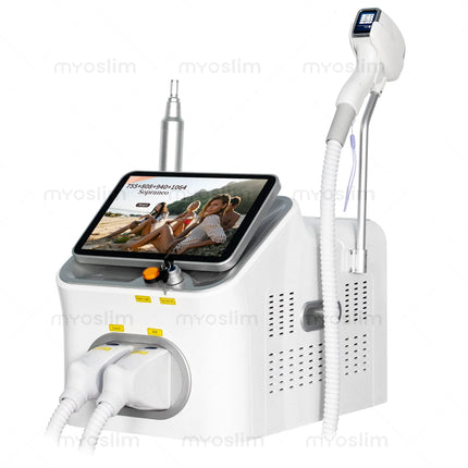 Picosecond Machine Ice Painless Hair NEW  5000W FAC 10 Bars 2IN1 Diode Laser Removal Tattoo Pigment Scar Removal 4 Waves 808NM