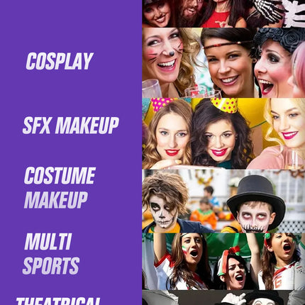 8PCS Halloween Matte Lipstick Set Dark Black Vampire Yellow Velvet Lipsticks for Face Body Painting Creative DIY Makeup Cosmetic