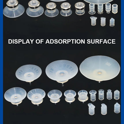 JXD ZP Series ZP02/04/06/08/10/13/16/20/25/32/40/50U Single Layer Silicone Mini Vacuum Suction Cup