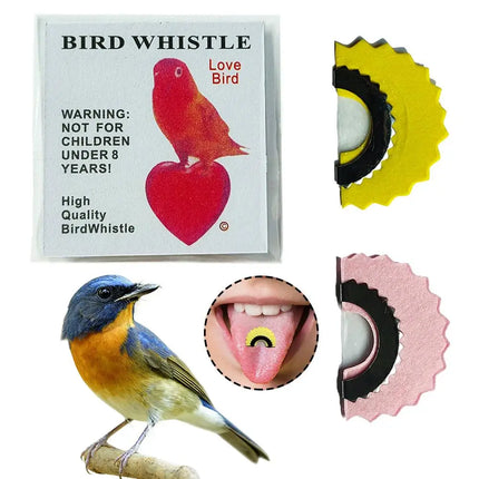 Bird Wacky Whistle Magic Fun Bird Caller Tongue Warbler Original Magic Tweeting Noisemaker Toys Fun Bird Caller Tongue Whistle