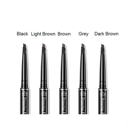 Rotatable Triangle Eye Brow Pen With Brush Eye Brow Pen Eyebrow Pencil Double Head Waterproof Long Lasting Eye Makeup Tool