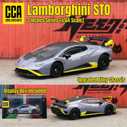 CCA 1/64 Diecast Toy Car Model Display Box Porsche BMW Volkswagen Lamborghini Chevrolet Ford Free Wheels Collection Miniature