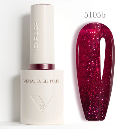 VENALISA 10ml Nail Gel Polish 108Colors HEMA/TPO Free UV LED SoakOff Long Lasting High Gloss Base TopCoat for Salon DIY Manicure