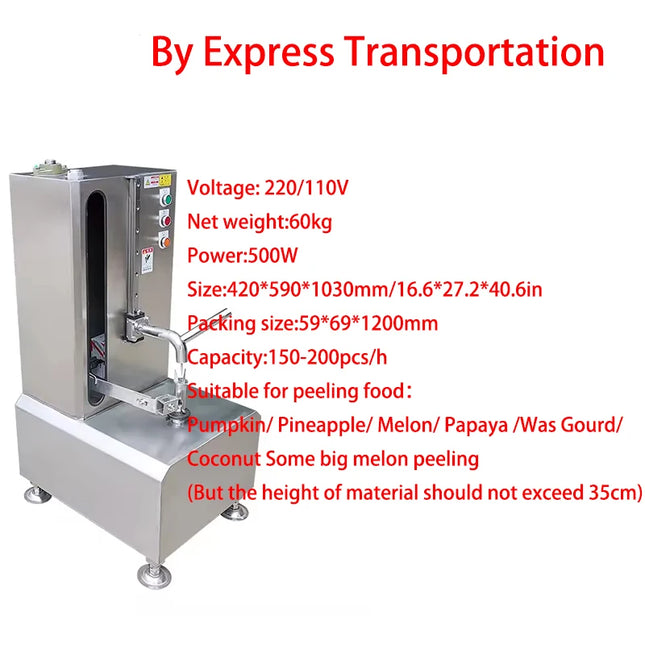BABEJING Stainless Steel Fully Automatic Peeler for Passion Fruit Potato And Carrot - Kitchen Tool for Easy Peeling