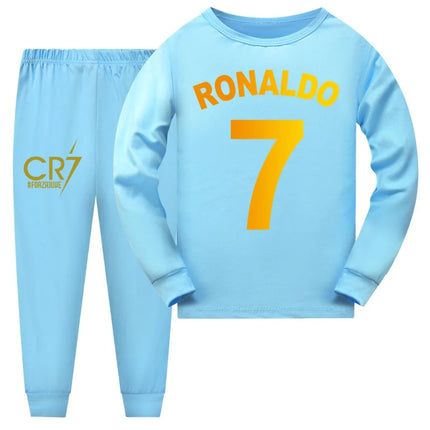 CR7 Series Kids Clothes Baby Girls Pajama Sets Boys Long Sleeve Pyjamas Children's Set Girls Cartoon Sleepwear