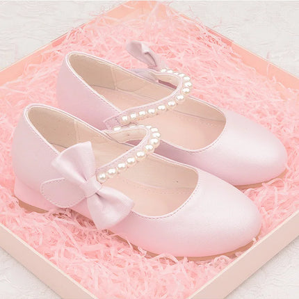 Zapatos Niña KidLeather Shoes 2024 Autumn New Girl High Heel Princess Shoes Bow Single Shoe Mary Jane Shoes Kid Shoe Girl Shoe