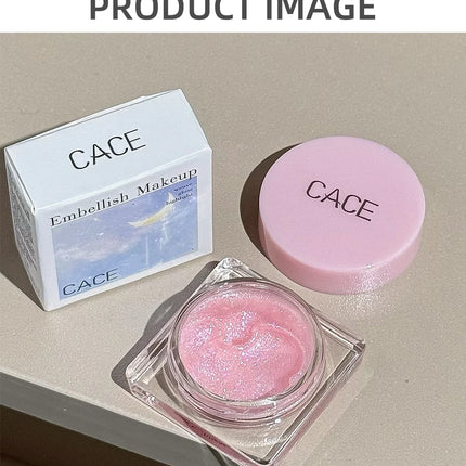 Diamond Sparkle Highlighter Cream Monochrome Shimmering Pearl Silver Face Contour Brighten Makeup Clear Glitter Flash Highlight