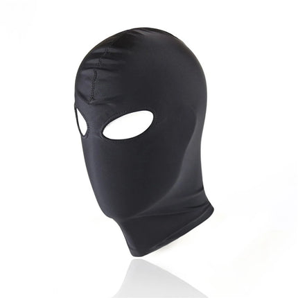 Elastic Full Cover Face Mask Wet Look Breathable Open Eyes Zip Mouth Slave Queen Roleplay Unisex Headgear sex toys for Couples