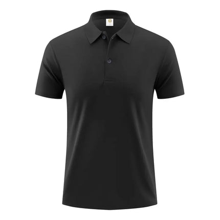 Men's and Women's New Model Summer Solid Color Lapel Short-sleeved Casual Daily Outdoor Polo Shirt Fashion Button Top 14 Colors