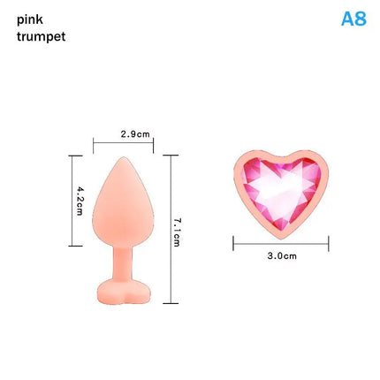 Silicone Anal Plug 3 Sizes Heart Soft Butt Plug Sexy Toy Prostate Massager For Women Men Couples Adult Game