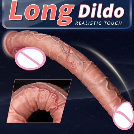 16.9in Realistic Long Soft Dildo with Suction Cup sex toys for men And Women Super Size Anal Sex Toy Masturbator adult sex toys