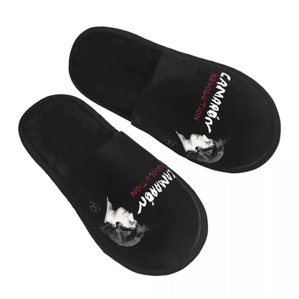 Custom Camaron De La Isla Memory Foam Slippers Women Comfy Warm Musician Flamenco Singer House Slippers
