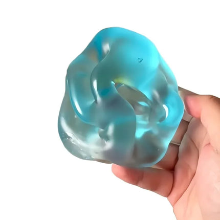new Maltose Squishy Toys Anti Stress Sensory Fidgets Toy Soft Simulated Transparent Blue Maltose Slow-rebound Decompression Toy