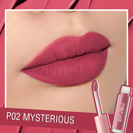 PINKFLASH Lipgloss Matte Lipstick Soft Moisturizing Red Nude Pink Melting Lip Cream Waterproof Makeup Not Fade Lip Gloss Liptint