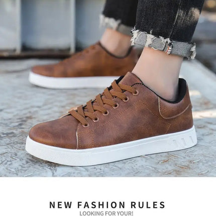 Casual Shoes Loafers British Leather Sneakers Flats Shoes Classic Men Leather Shoes Spring Summer New Trendy All-match Platform