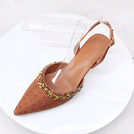 Insightlink Lady High Heels Crystals Shoes and Bag Set Rhinestone Handbag with Sandals for Wedding Gems Clutch Purse with Shoes