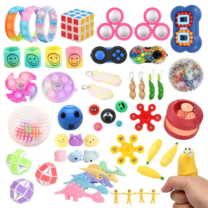 1pcs Random Fidget Toys Mystery Gifts Pack Surprise Box 300 Different Fidget Set Antistress Relief Toys for kids