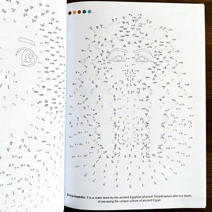Pen Control Training Children's Drawing By Connecting Lines Drawing Points and Connecting Lines Fun Activity Book 48 Color Pages