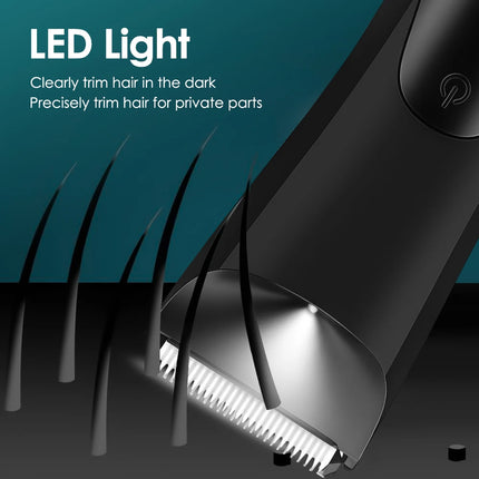 Professional Groin Body Hair Trimmer Ball Shaver for Men Body Grooming Clipper Rechargeable Ceramic Trimmer Bikini Epilator