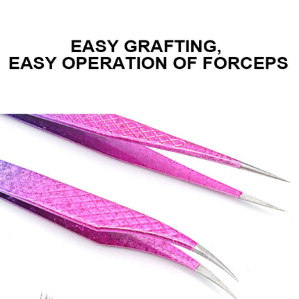 Tweezers Eyelash Extensions Clip Eyebrow Lash Extension Tweezers  Cosmetic Makeup Tools Professional Precision Eyelash Tweezers