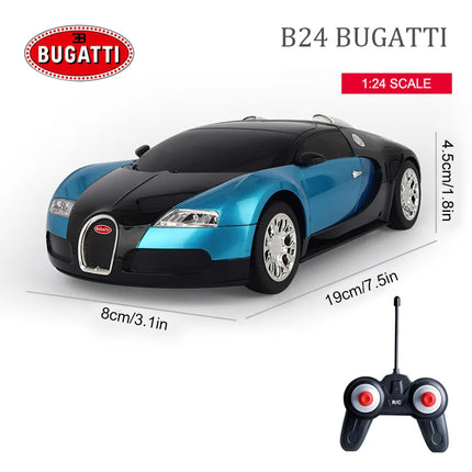 Licensed BUGATTI VEYRON   Replica 1:24 Scale Remote Control Car - High-Speed RC Sports Model Toy for Adults & Kids gift