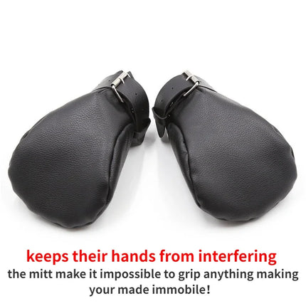Puppy Bdsm Mittens Mitt,Leather Gloves Dog Paw Palm, Padded Handcuffs Bondage,Sex Toys For Couples